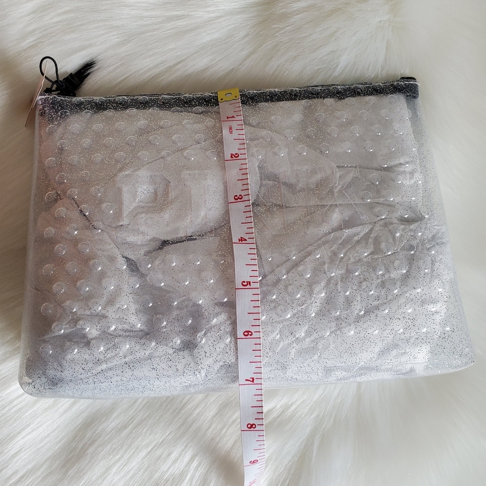 PINK VICTORIA'S SECRET CLEAR COSMETIC BAG - Picture 6 of 8